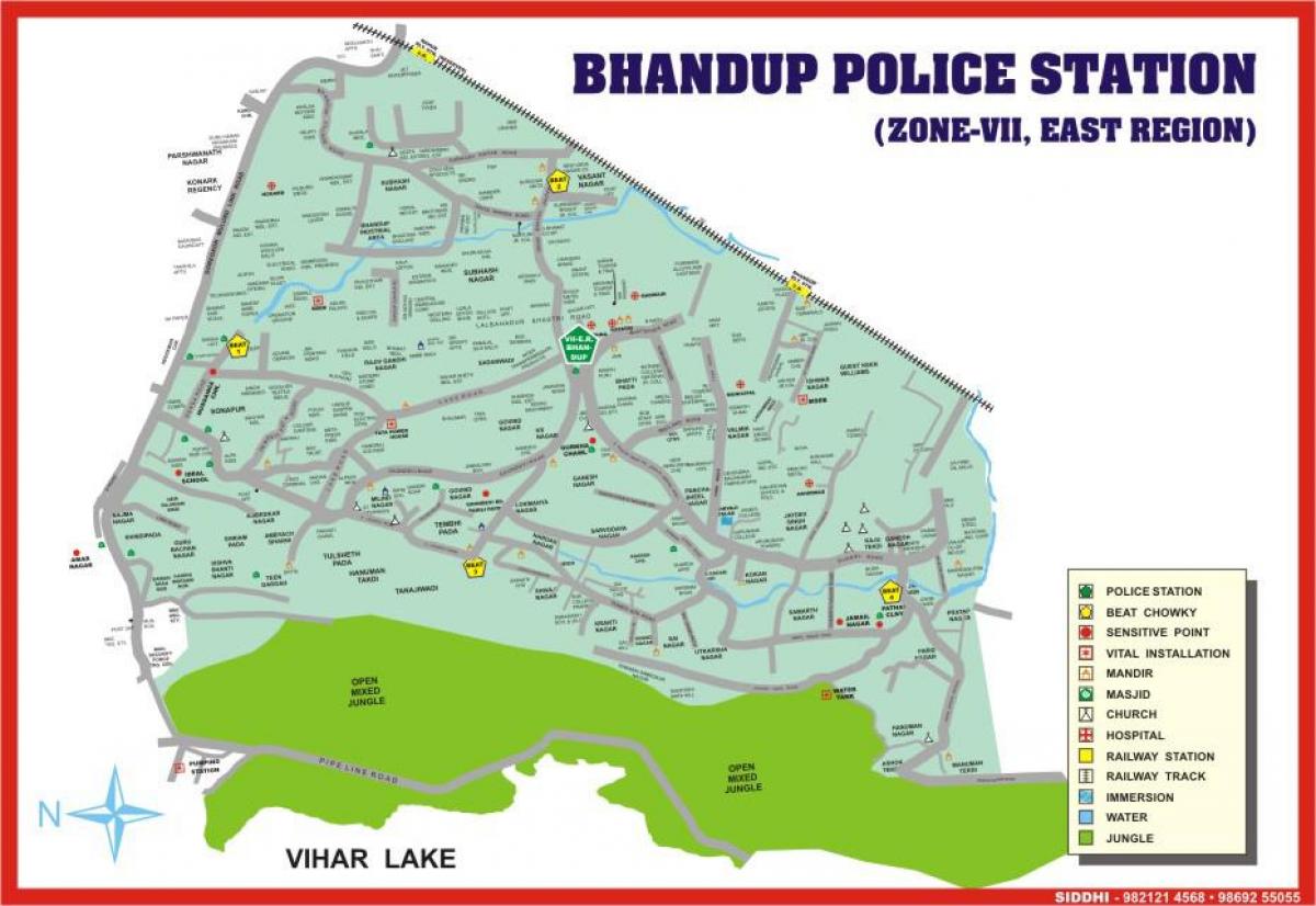 Mumbai Bhandup zemljevid