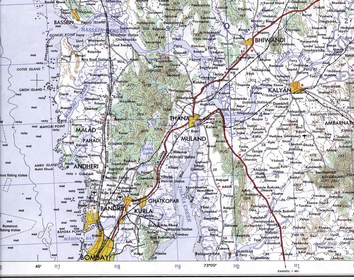 Mumbai Kalyan zemljevid