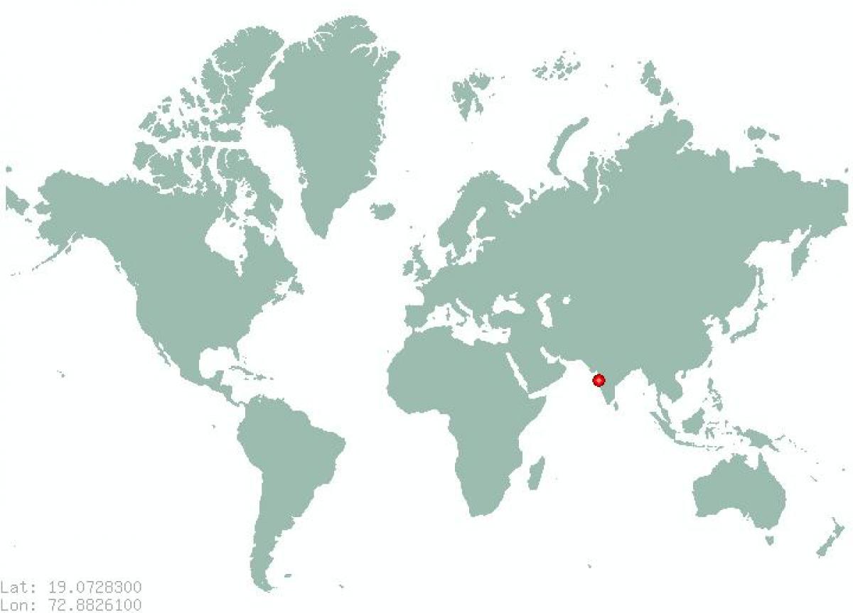 Mumbai na svetovni zemljevid