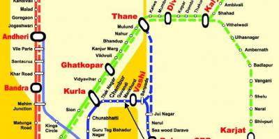 Mumbai central line postaje zemljevid