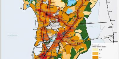 CRZ zemljevid v Mumbaju