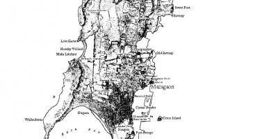 Zemljevid otok v Mumbaju