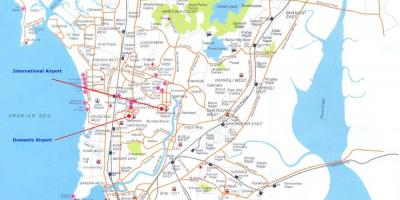 Mumbai lokalnih poti zemljevid