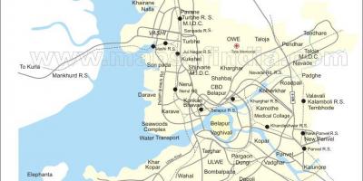 Zemljevid nove Mumbaju